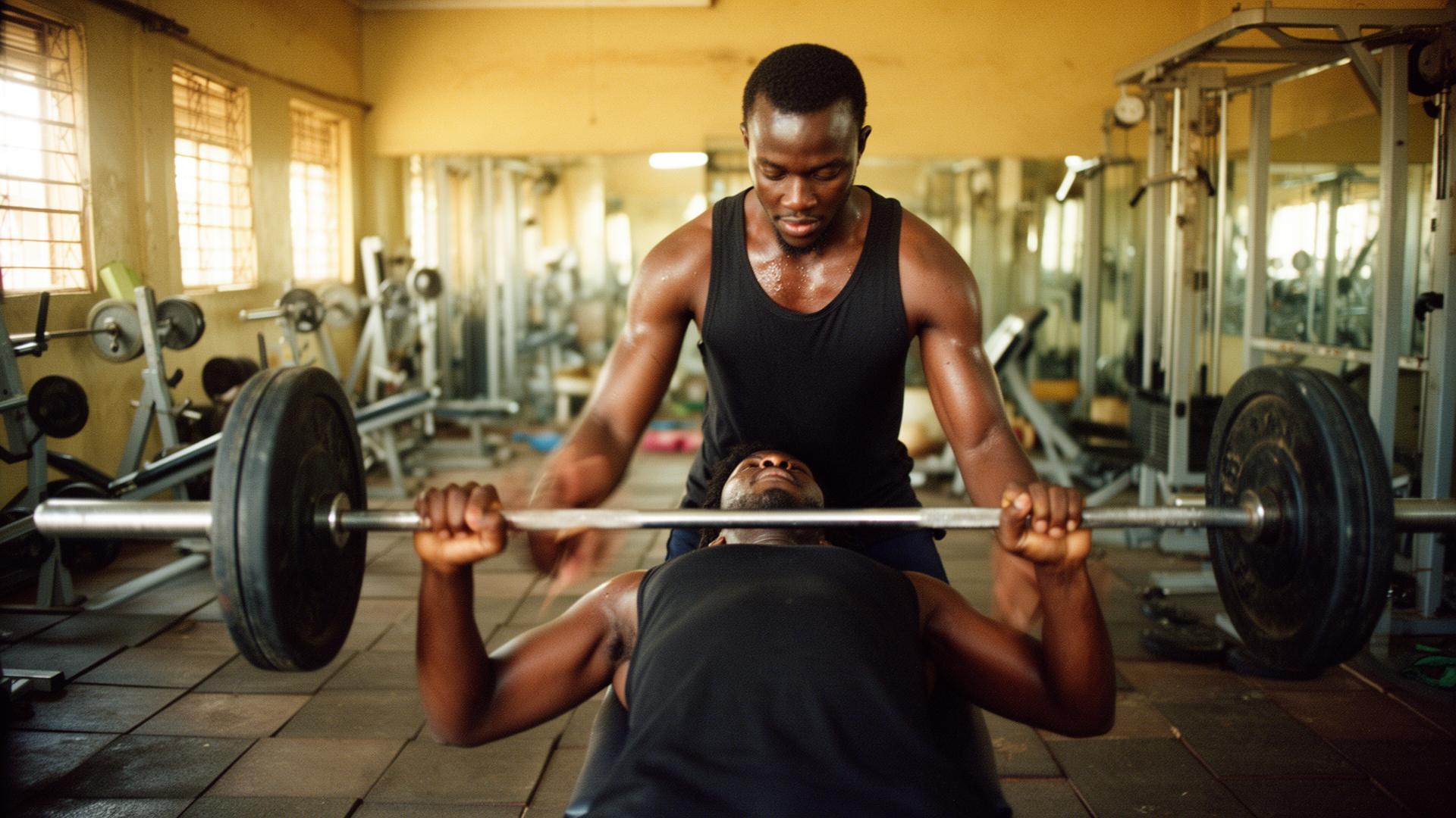 King Offset Fitness personal trainer lifting weights